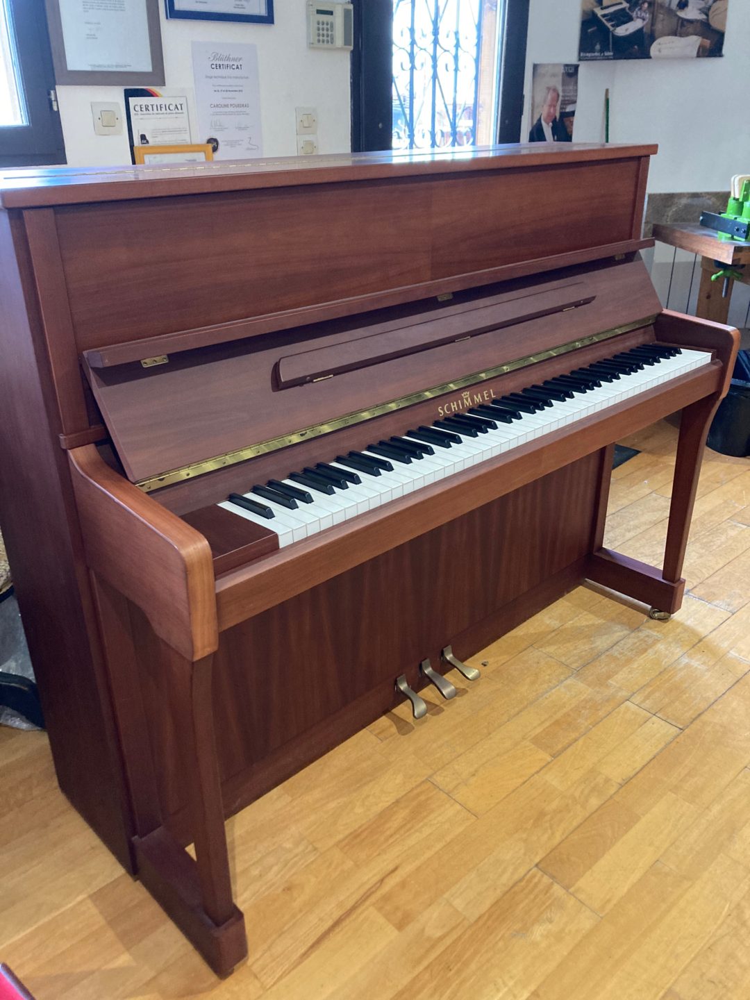 PIANO DROIT SCHIMMEL 116 D'OCCASION ALLEMGNE